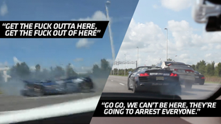 EXCLUSIVE: Uncut Ice-T Audi R8 Crash Video Shows Coward Lambo Drivers
